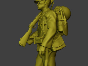 Japanese soldier ww2 Walk3 J1 Modelo de Impressão 3D