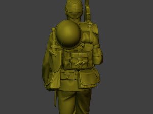 Japanese soldier ww2 Walk3 J1 Modelo de Impressão 3D