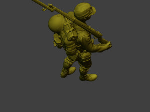 Japanese soldier ww2 Walk3 J1 Modelo de Impressão 3D