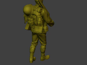 Japanese soldier ww2 Walk3 J1 3D Print Model
