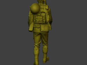 Japanese soldier ww2 Walk3 J1 3D Print Model