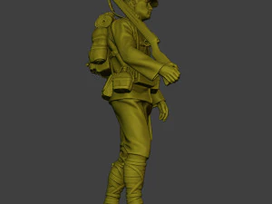 Japanese soldier ww2 Walk3 J1 3D Print Model