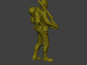 Japanese soldier ww2 Walk3 J1 Modelo de Impressão 3D