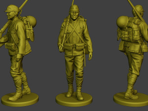 Japanese soldier ww2 Walk4 J1 3D-Druckmodell