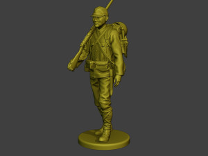 Japanese soldier ww2 Walk4 J1 Modelo de Impressão 3D