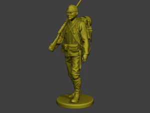 Japanese soldier ww2 Walk4 J1 3D Print Model