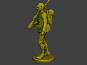 Japanese soldier ww2 Walk4 J1 3D Print Model