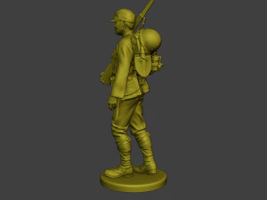 Japanese soldier ww2 Walk4 J1 3D Print Model