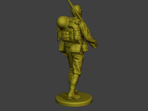 Japanese soldier ww2 Walk4 J1 3D Print Model