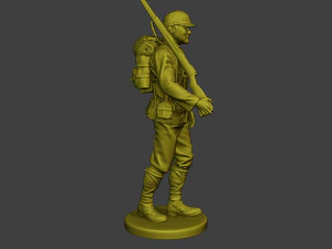 Japanese soldier ww2 Walk4 J1 3D Print Model