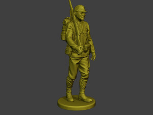Japanese soldier ww2 Walk4 J1 Modelo de Impressão 3D