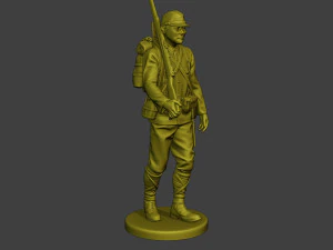 Japanese soldier ww2 Walk4 J1 3D Print Model