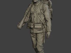 Japanese soldier ww2 Walk4 J1 3D Print Model