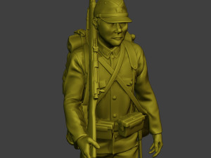 Japanese soldier ww2 Walk4 J1 Modelo de Impressão 3D