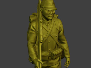 Japanese soldier ww2 Walk4 J1 3D Print Model