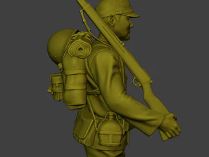 Japanese soldier ww2 Walk4 J1 3D Print Model