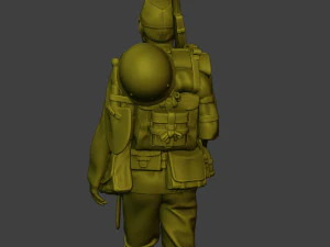 Japanese soldier ww2 Walk4 J1 3D Print Model