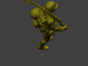 Japanese soldier ww2 Walk4 J1 3D Print Model