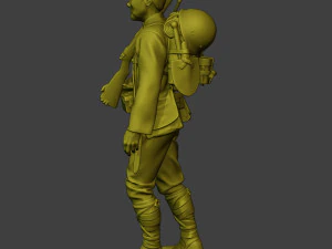 Japanese soldier ww2 Walk4 J1 3D Print Model