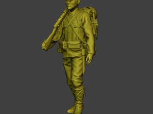Japanese soldier ww2 Walk4 J1 3D Print Model