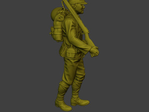 Japanese soldier ww2 Walk4 J1 Modelo de Impressão 3D