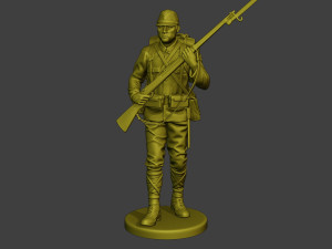 Japanese soldier ww2 Walk5 J1 3D Druckmodell