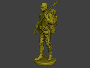 Japanese soldier ww2 Walk5 J1 3D Druckmodell