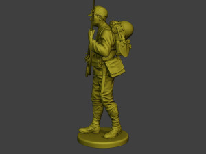 Japanese soldier ww2 Walk5 J1 3D Druckmodell