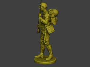 Japanese soldier ww2 Walk5 J1 3D Print Model
