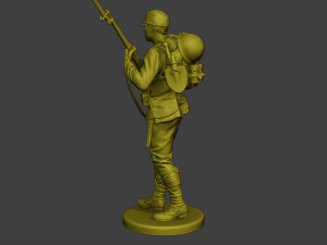 Japanese soldier ww2 Walk5 J1 3D Druckmodell