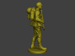 Japanese soldier ww2 Walk5 J1 3D Druckmodell