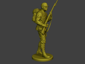 Japanese soldier ww2 Walk5 J1 3D Druckmodell