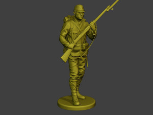 Japanese soldier ww2 Walk5 J1 3D Druckmodell