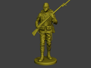 Japanese soldier ww2 Walk5 J1 3D Druckmodell