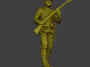 Japanese soldier ww2 Walk5 J1 3D Druckmodell