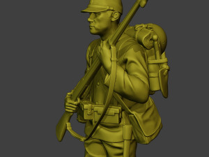 Japanese soldier ww2 Walk5 J1 3D Druckmodell