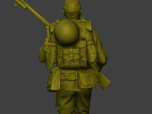 Japanese soldier ww2 Walk5 J1 3D Print Model