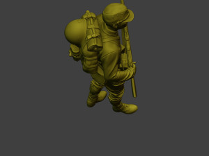 Japanese soldier ww2 Walk5 J1 3D Druckmodell
