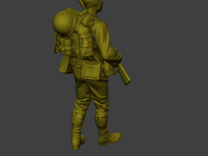Japanese soldier ww2 Walk5 J1 3D Druckmodell