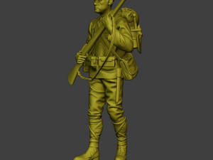 Japanese soldier ww2 Walk5 J1 3D Druckmodell