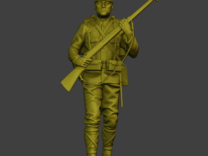 Japanese soldier ww2 Walk5 J1 3D Druckmodell