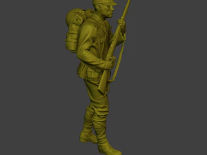 Japanese soldier ww2 Walk5 J1 3D Print Model