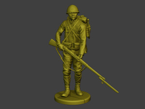 Japanese soldier ww2 Walk6 J1 3Dプリントモデル