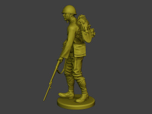 Japanese soldier ww2 Walk6 J1 3Dプリントモデル