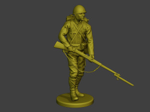 Japanese soldier ww2 Walk6 J1 3Dプリントモデル