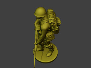 Japanese soldier ww2 Walk6 J1 3Dプリントモデル