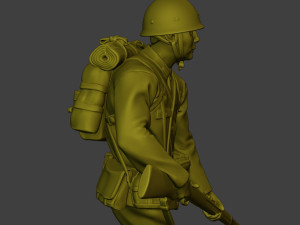 Japanese soldier ww2 Walk6 J1 3Dプリントモデル