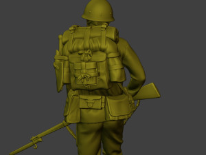 Japanese soldier ww2 Walk6 J1 3Dプリントモデル