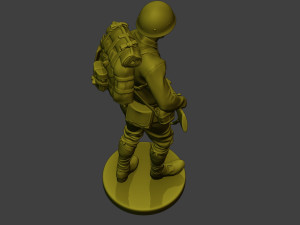 Japanese soldier ww2 Walk6 J1 3Dプリントモデル