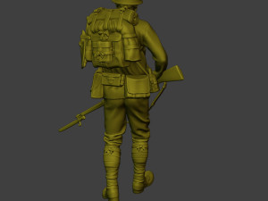 Japanese soldier ww2 Walk6 J1 3Dプリントモデル